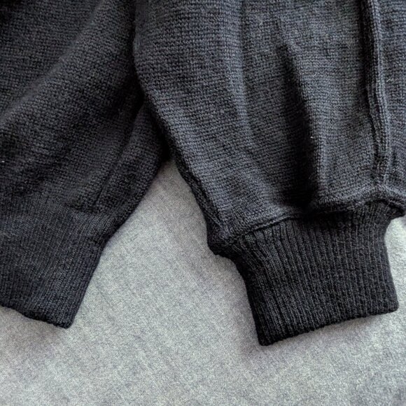 Vintage Aquascutum London Men Navy Sweater - Merinos - Made in Italy - Picture 9 of 9